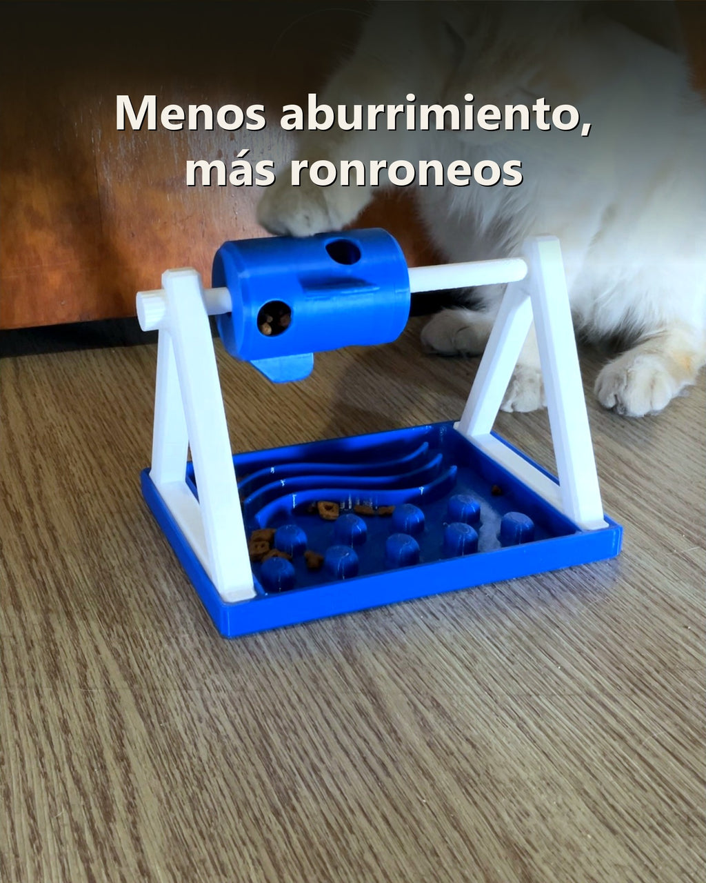 Dispensador Giratorio de Premios para Gato | Comedero Lento Interactivo Michilab