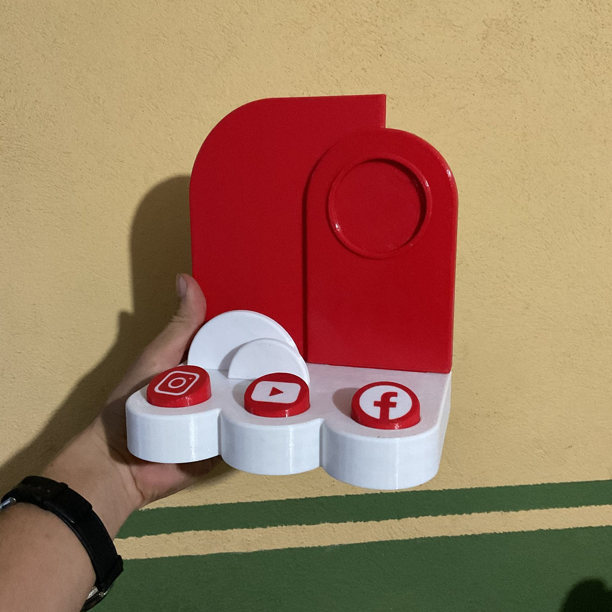 Stand NFC Personalizado para Negocios Michilab — Reseñas de Google, Redes y Tarjetas