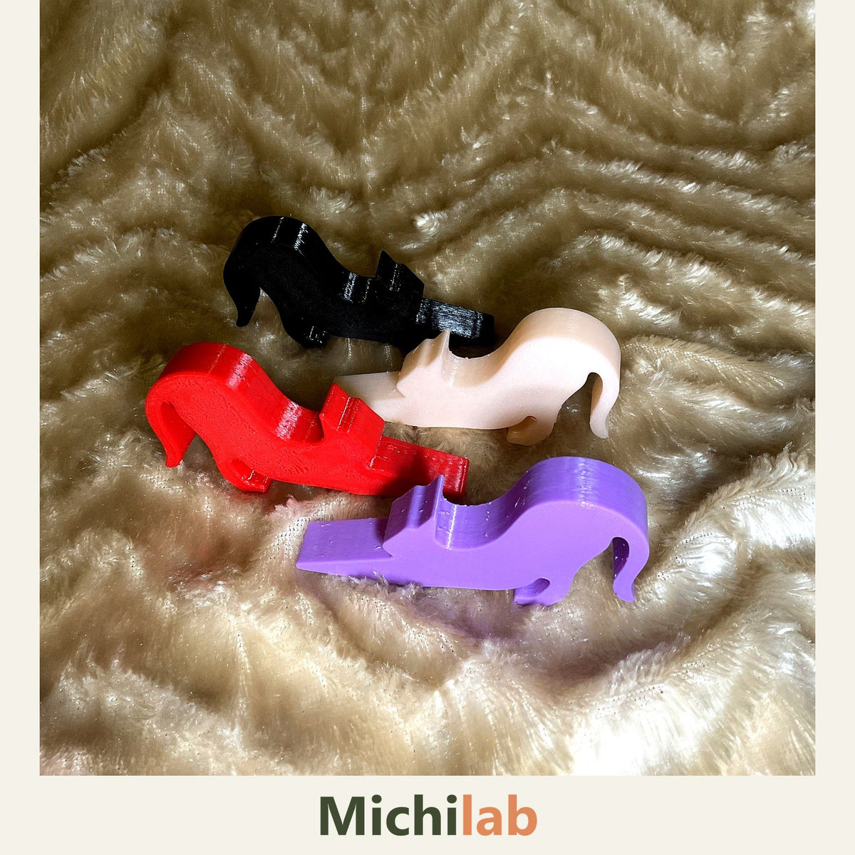 Tope de Puerta Michi Michilab con silueta de gato (2)